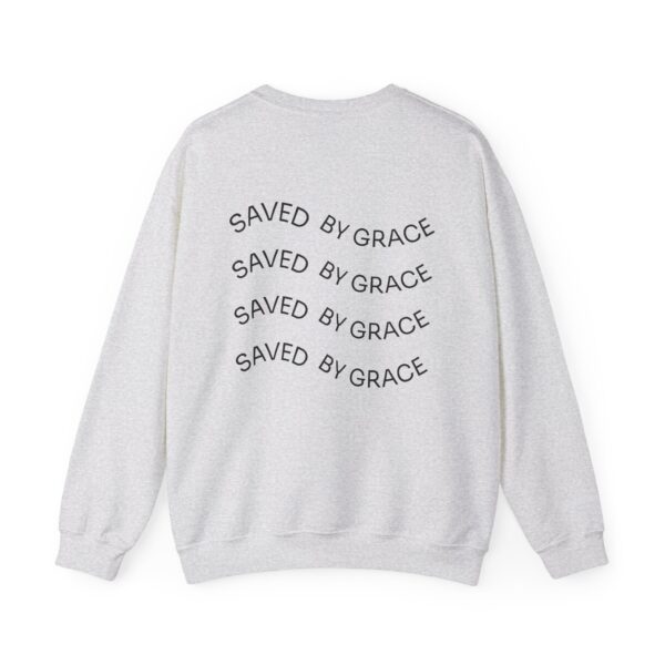 TripleBoss Saved by Grace Crewneck Sweatshirt, Inspirational Sweatshirt, Faith Sweatshirt, Unisex Sweatshirt, Casual Faith Apparel, Religious Gift