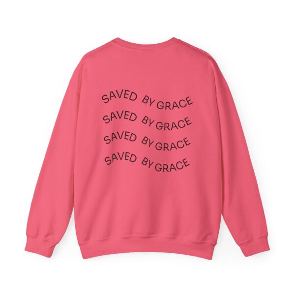 TripleBoss Saved by Grace Crewneck Sweatshirt, Inspirational Sweatshirt, Faith Sweatshirt, Unisex Sweatshirt, Casual Faith Apparel, Religious Gift