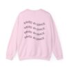TripleBoss Saved by Grace Crewneck Sweatshirt, Inspirational Sweatshirt, Faith Sweatshirt, Unisex Sweatshirt, Casual Faith Apparel, Religious Gift