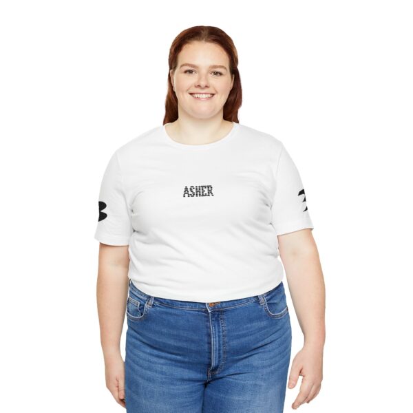 3903729631081415647_2048.jpeg Tripleboss Stylish Unisex Tee with Asher Design, Casual Wear, Gift for Friends, Everyday Style, Summer Essential, Trendy Graphic Tee