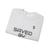TripleBoss Saved by Grace Crewneck Sweatshirt, Inspirational Sweatshirt, Faith Sweatshirt, Unisex Sweatshirt, Casual Faith Apparel, Religious Gift