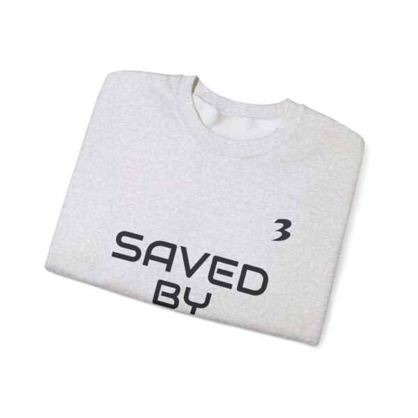 TripleBoss Saved by Grace Crewneck Sweatshirt, Inspirational Sweatshirt, Faith Sweatshirt, Unisex Sweatshirt, Casual Faith Apparel, Religious Gift