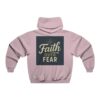 8283117536301426457_2048.jpeg Tripleboss Faith Over Fear Hoodie for Men, Inspirational Sweatshirt, Casual Wear, Gift for Him, Motivational Pullover, Cozy Loungewear